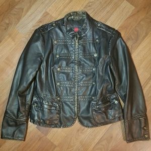 Gallery Petite Faux-Leather Jacket (Women's - PL)